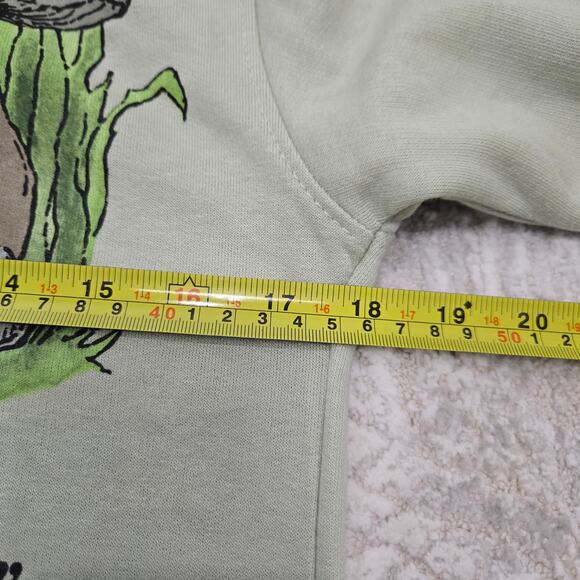 Frog and Toad Urban Outfitters Hoodie Sweatshirt Novelty Comic Graphic Green XS - Picture 6 of 7